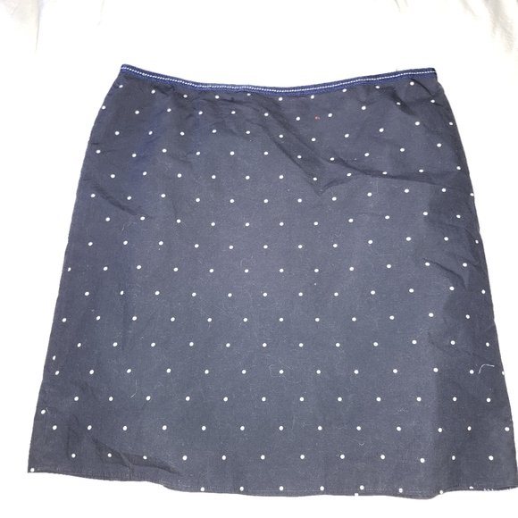 Tommy Hilfiger navy blue and white polka dot pencil skirt size 16 - Picture 6 of 11